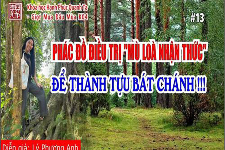 Buổi 13: Phác Đồ Điều Trị "Mù Loà Nhận Thức" Để Thành Tựu Bát Chánh !!! Diễn giả: Lý Phương Anh