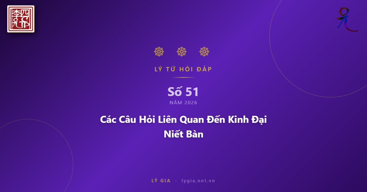 Chuyên mục Lý Tứ Hỏi Đáp số 51.2026 với chủ đề: Các Câu Hỏi Liên Quan Đến Kinh Đ