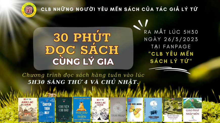 Thông Báo Ra Mắt Chương Trình - 30 Phút Đọc Sách Cùng Lý Gia